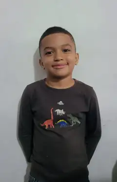 A student at the school in La Ceiba