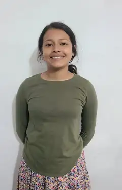 A student at the school in La Ceiba