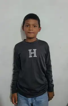 A student at the school in La Ceiba