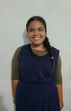 A student at the school in La Ceiba