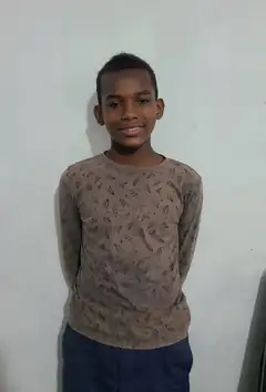 A student at the school in La Ceiba